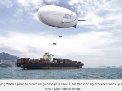 Up Up and Away: Airships Used to Fly Large Cargo from Ships to Remote Areas